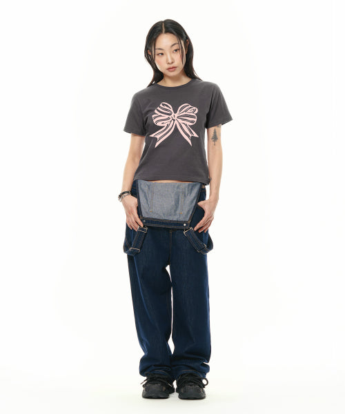 STRIPE RIBBON TEE