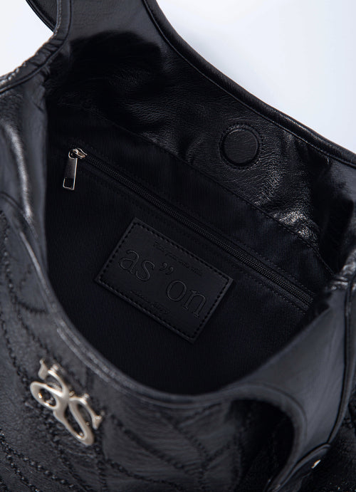 ASON BECKY SHOULDER BAG - 2 COLORS BLACK