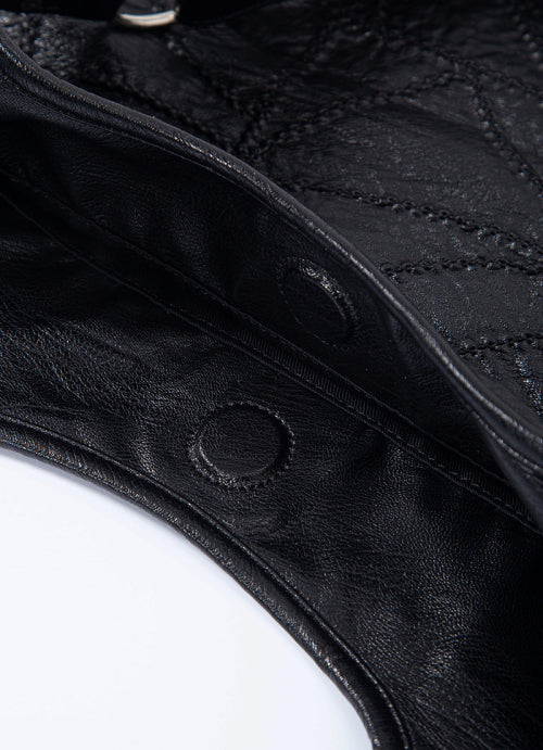 ASON BECKY SHOULDER BAG - 2 COLORS BLACK