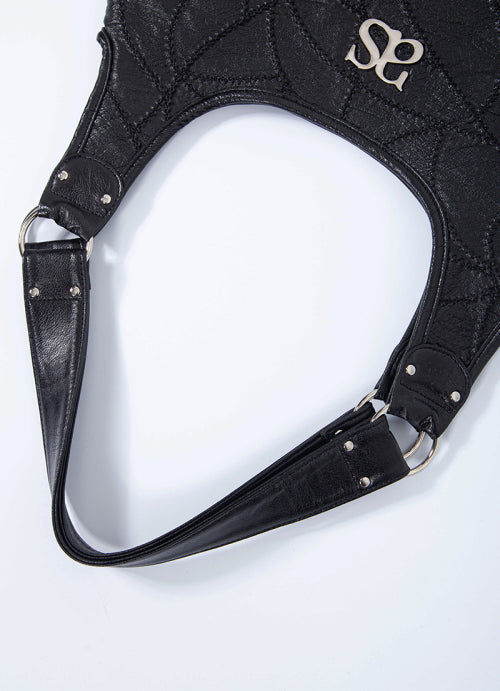 ASON BECKY SHOULDER BAG - 2 COLORS BLACK