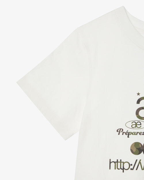 WEB LOGO CROP T SHIRTS - 3 COLORS WHITE