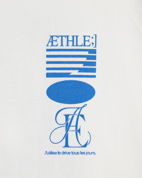 ATHLETE STRIPE HALF T SHIRTS - 5 COLORS WHITE