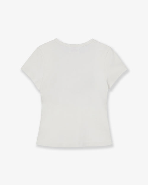CHECK STAR TEE - 3 COLORS WHITE