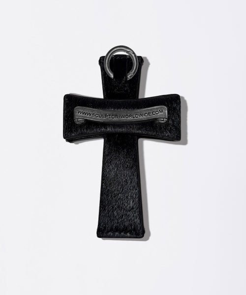 CROSS HAIR ON STRAP WALLET - 2 COLORS BLACK