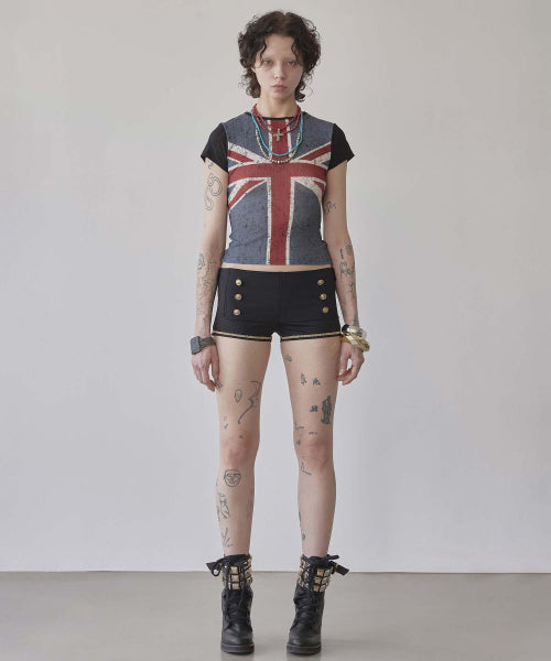 UNION JACK BABY TEE - 2 COLORS BLACK