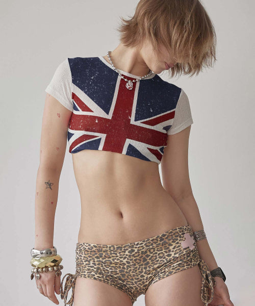 UNION JACK BABY TEE - 2 COLORS WHITE