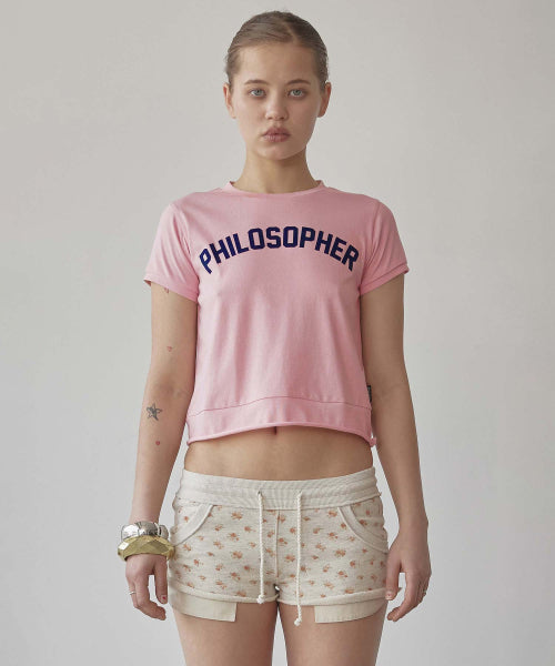 PHILOSOPHER BABY TEE - 3 COLORS PINK