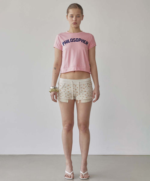 PHILOSOPHER BABY TEE - 3 COLORS PINK