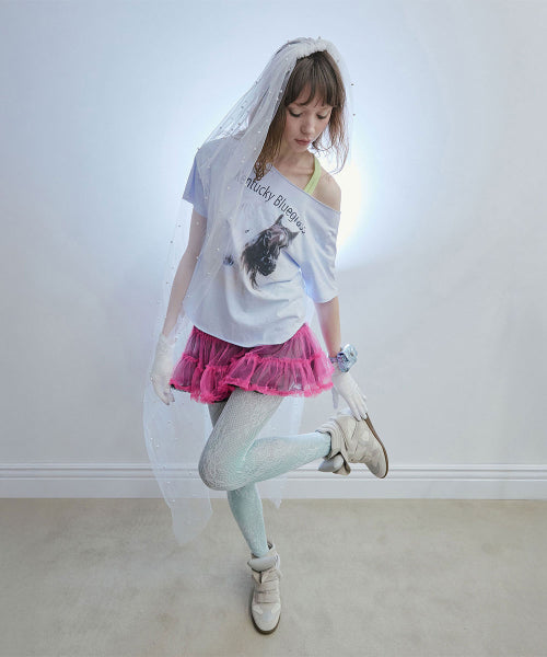SHERIFF CUT OUT TEE - 3 COLORS BLUE
