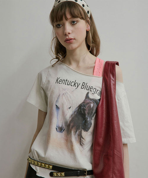 SHERIFF CUT OUT TEE - 3 COLORS WHITE