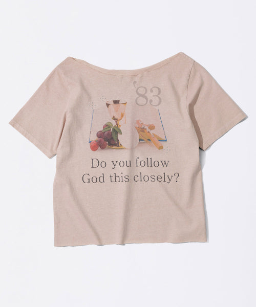83 FAITH CUT OUT TEE WASHED - 3 COLORS AS SHOWN