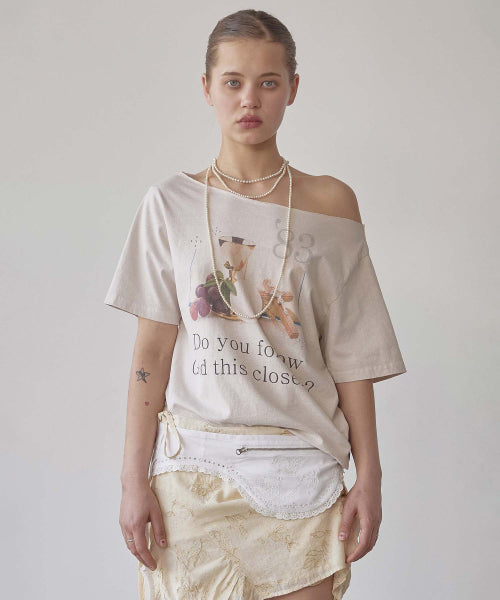 83 FAITH CUT OUT TEE WASHED - 3 COLORS WHITE