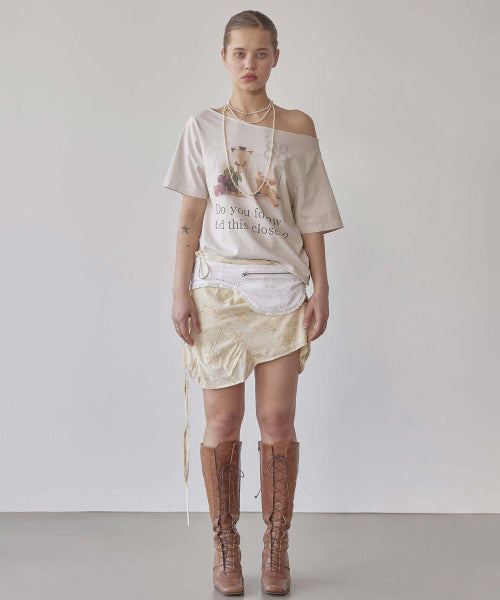 83 FAITH CUT OUT TEE WASHED - 3 COLORS WHITE