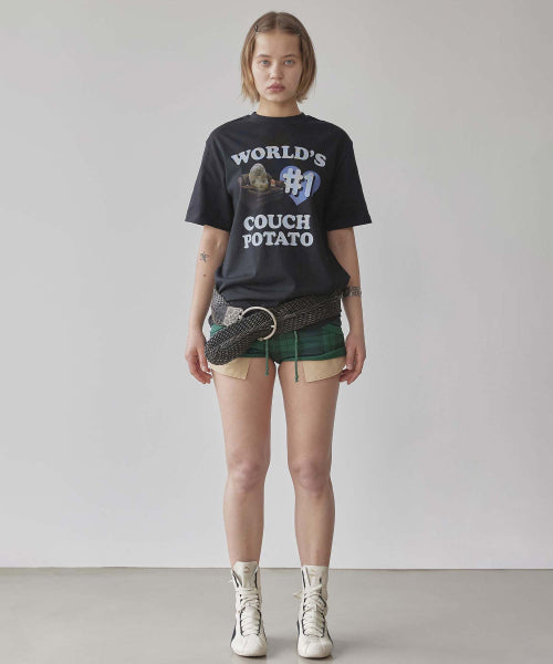 NUMBER ONE COUCH POTATO TEE - 2 COLORS BLACK
