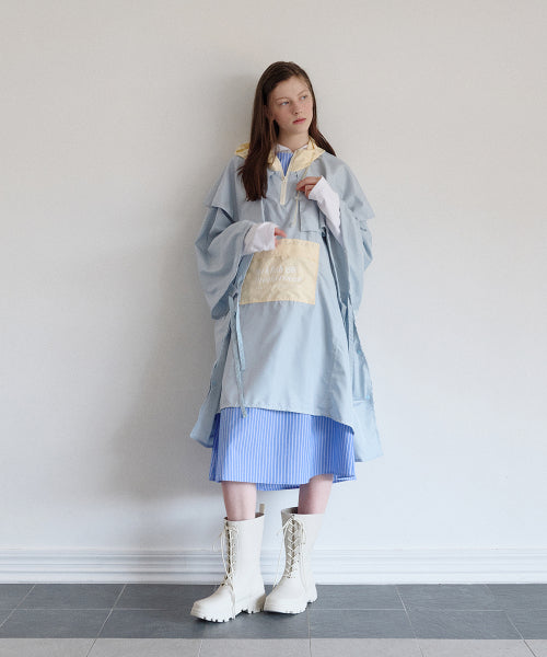 ESSENTIAL RAIN PONCHO - 2 COLORS BLUE