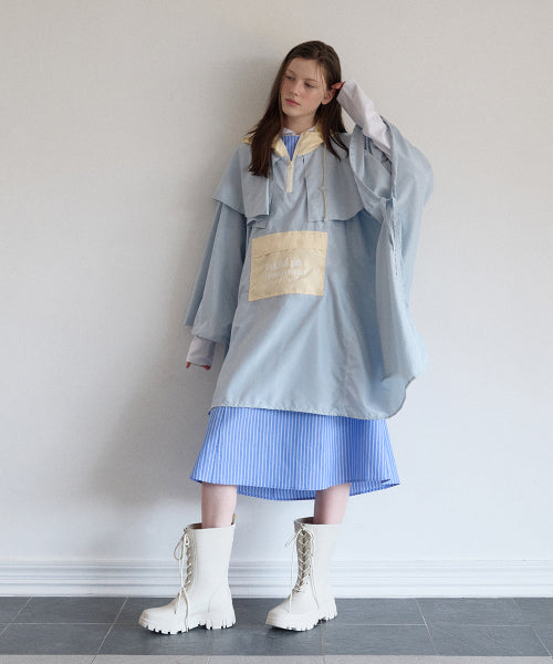 ESSENTIAL RAIN PONCHO - 2 COLORS BLUE