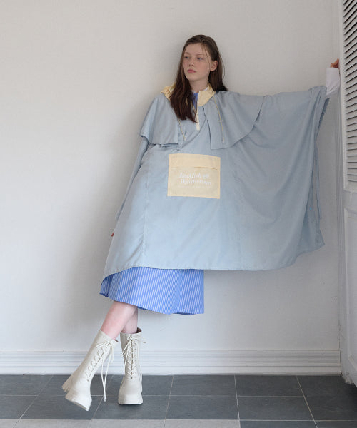 ESSENTIAL RAIN PONCHO - 2 COLORS BLUE