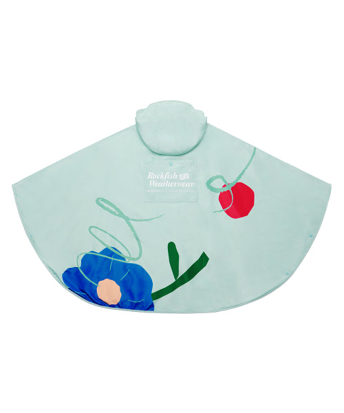 FLOWER RAIN PONCHO - 2 COLORS LAVENDER