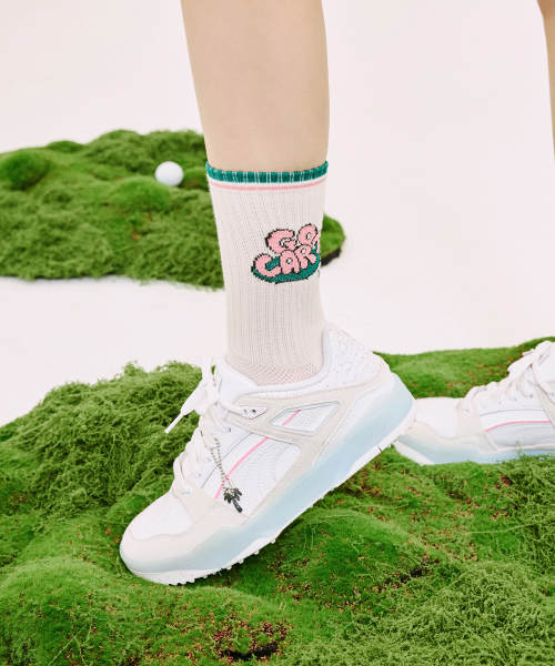 COOLMAX GOLF CREW SOCKS - GO-KART OATMEAL