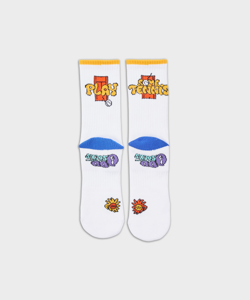 COOLMAX TENNIS CREW SOCKS - PLAY SOME TENNIS AS SHOWN