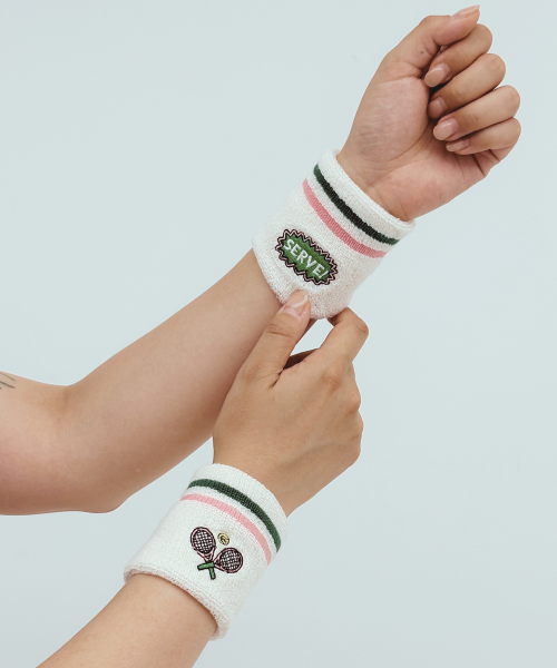 TENNIS SPORTS WRISTBAND 2PCS - SERVE AS SHOWN