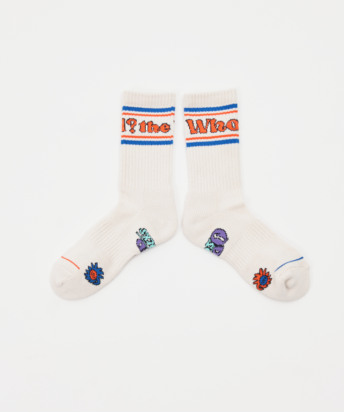 COOLMAX MARATHON RUNNING CREW SOCKS - WHO RUN THE WORLD AS SHOWN