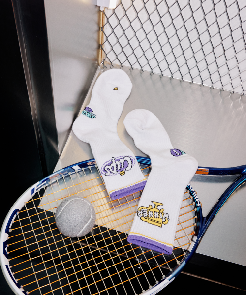 2-PACK COOLMAX TENNIS CREW SOCKS B AS SHOWN