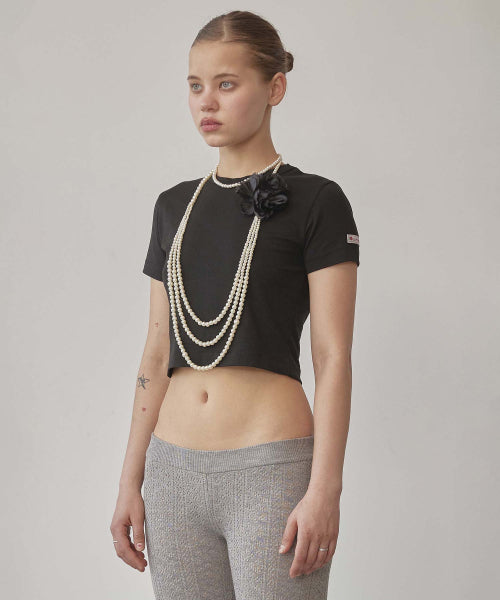THE DAY DREAMERS CROP TOP - 2 COLORS BLACK