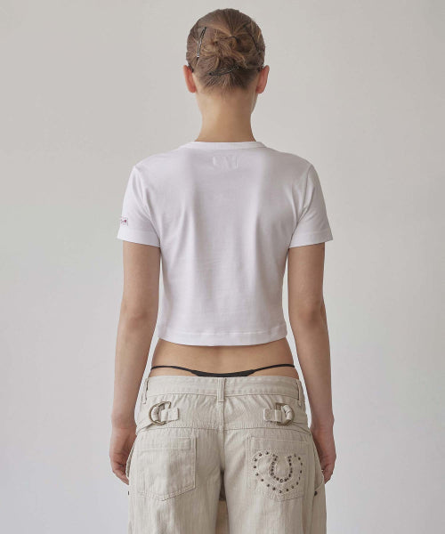 THE DAY DREAMERS CROP TOP - 2 COLORS WHITE