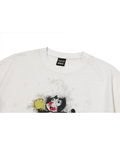 HELLO SPOTTY PIGMENT SHORT SLEEVE TEE - 3 COLORS CREAM