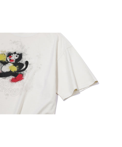 HELLO SPOTTY PIGMENT SHORT SLEEVE TEE - 3 COLORS CREAM