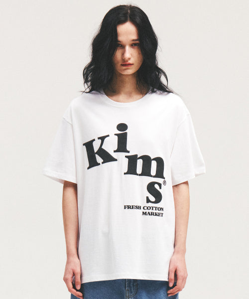 MESSY ALPHA LOGO TEE - 3 COLORS WHITE