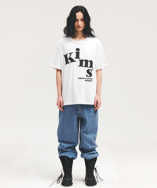 MESSY ALPHA LOGO TEE - 3 COLORS WHITE