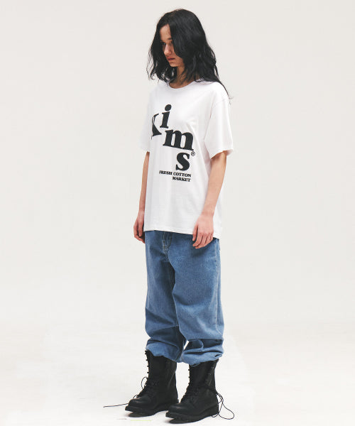 MESSY ALPHA LOGO TEE - 3 COLORS WHITE