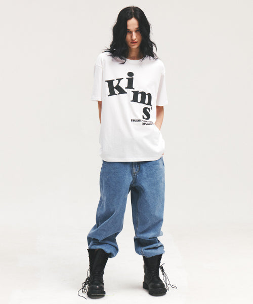 MESSY ALPHA LOGO TEE - 3 COLORS WHITE