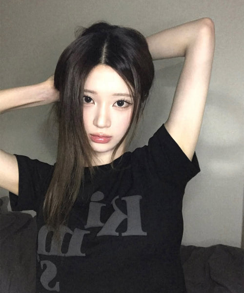 MESSY ALPHA LOGO TEE - 3 COLORS CHARCOAL