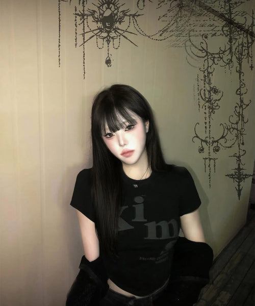 MESSY ALPHA LOGO TEE - 3 COLORS CHARCOAL