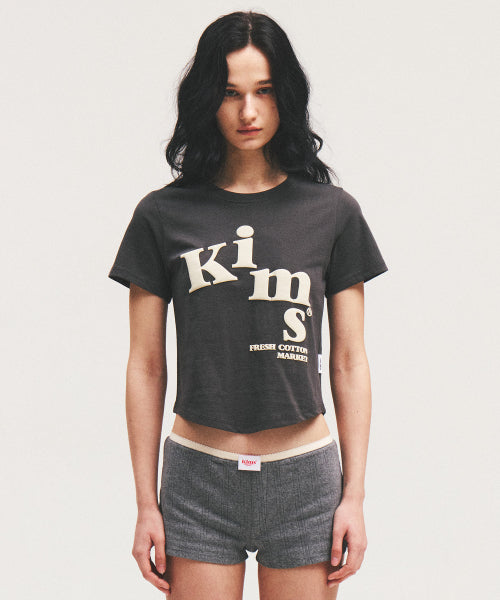MESSY ALPHA LOGO TEE - 3 COLORS CHARCOAL