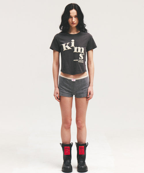 MESSY ALPHA LOGO TEE - 3 COLORS CHARCOAL