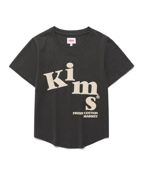 MESSY ALPHA LOGO TEE - 3 COLORS CHARCOAL