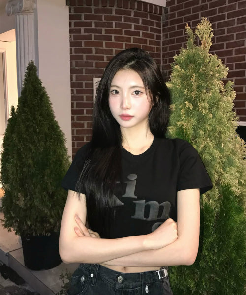 MESSY ALPHA LOGO TEE - 3 COLORS BLACK