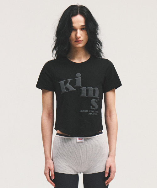 MESSY ALPHA LOGO TEE - 3 COLORS BLACK