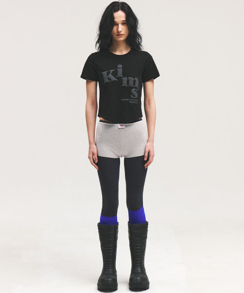 MESSY ALPHA LOGO TEE - 3 COLORS BLACK