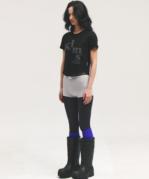 MESSY ALPHA LOGO TEE - 3 COLORS BLACK