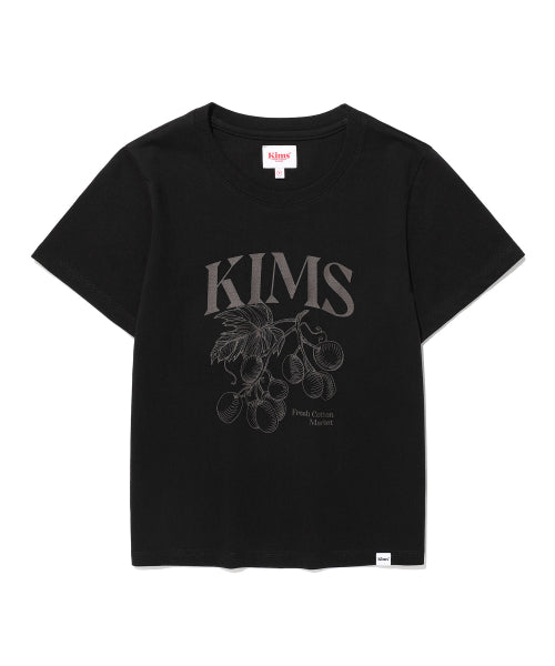 BERRY SKETCH TEE - 2 COLORS BLACK