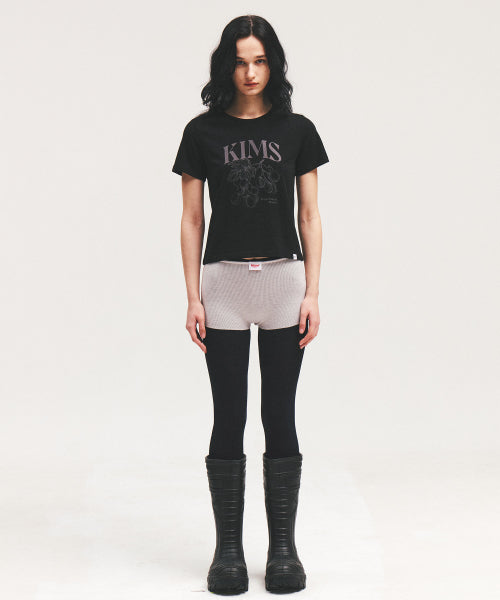 BERRY SKETCH TEE - 2 COLORS BLACK