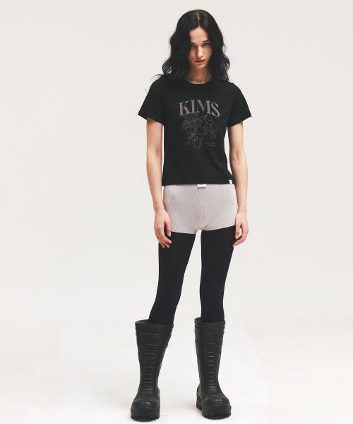 BERRY SKETCH TEE - 2 COLORS BLACK