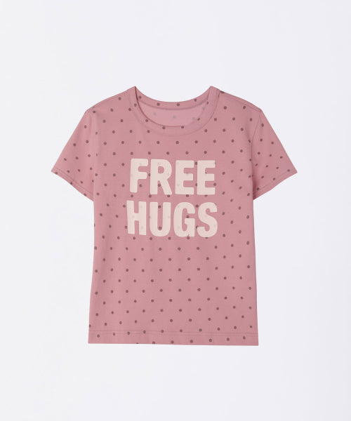 FREE HUGS TEE RAW - 2 COLORS PEACH