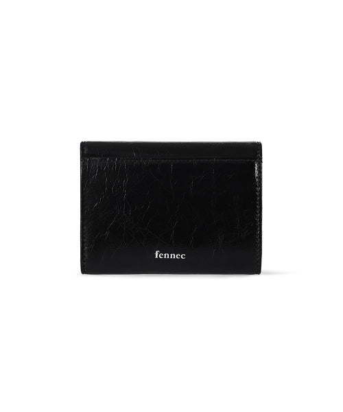 CRINKLE TRIANGLE DOCO WALLET BLACK