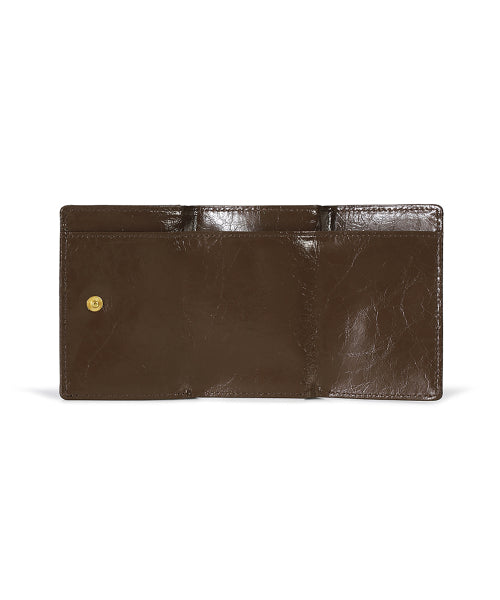 HEARTY TRIPLE WALLET - 2 COLORS BROWN